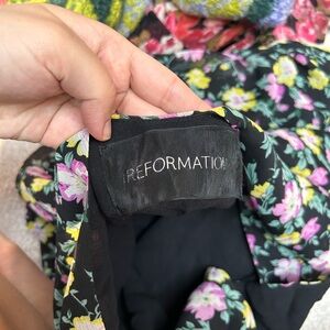 Reformation mini low back swing dress sz xs/sm